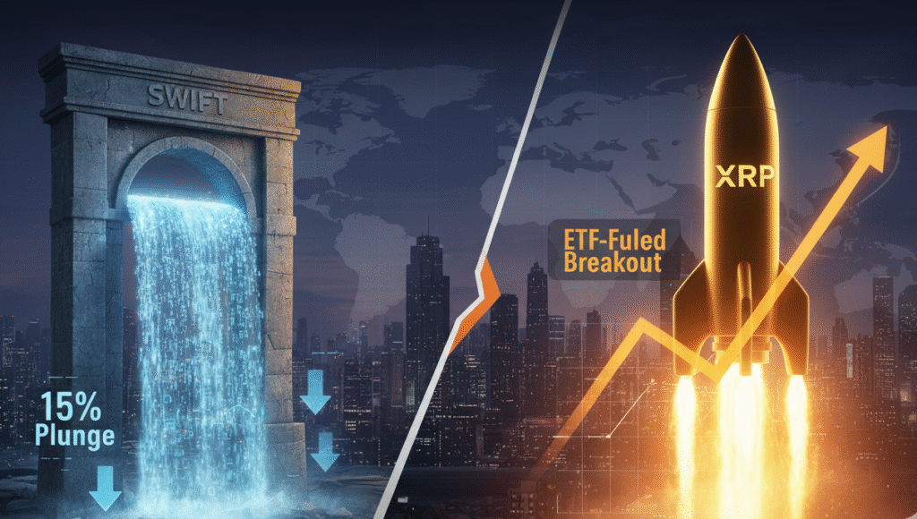 XRP price surge after Swift Transaction Drop July 2025